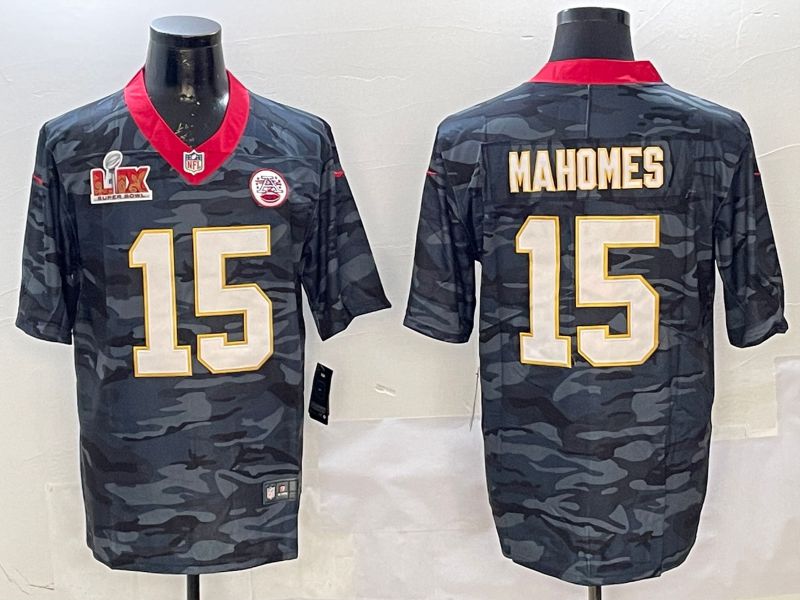 Men Kansas City Chiefs #15 Mahomes Camo National Flag 2025 Nike Limited NFL Jersey style 5